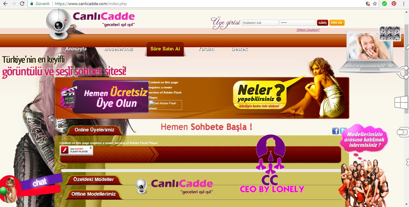 CanliCadde.com Türkiye ve  En Gözde Ve En Çok Tercih Edilen Canlı Sohbet Sitesi